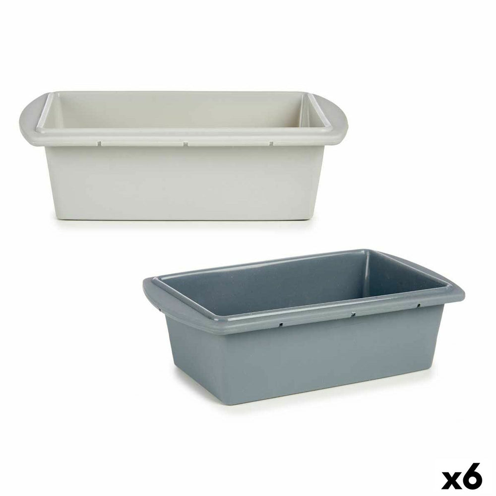 Stampo per Dolci Kinvara Grigio chiaro Grigio scuro Silicone 1,5 L 16 x 7 x 27,5 cm Torta (6 Unità)