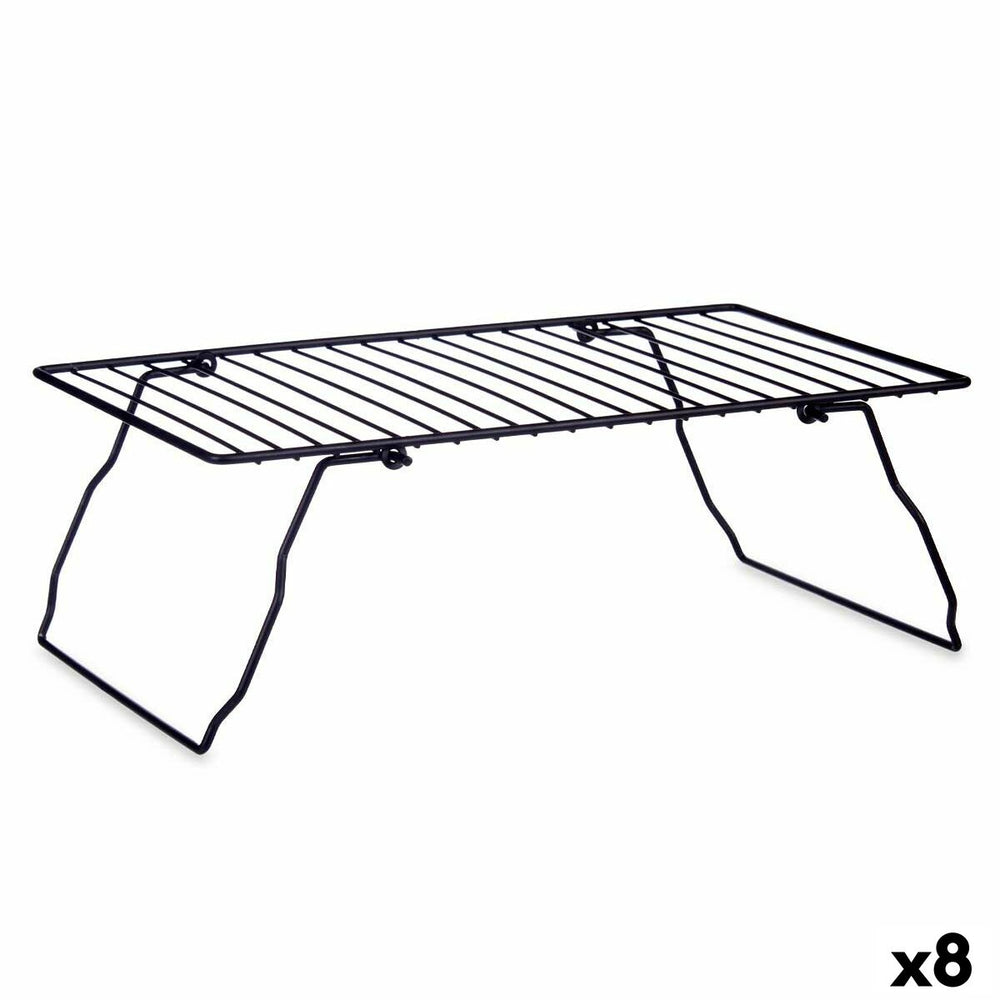 Folding Shelf Kinvara Black 37.5 x 23 x 13 cm 37 x 3,5 x 23,5 cm 37,5 x 3,5 x 24 cm 24 x 37,5 x 24,5 cm (8 Units)