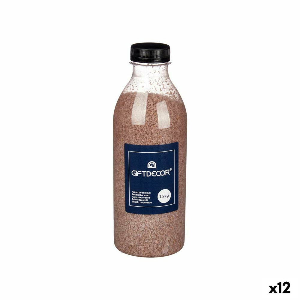 Sabbia Decorativa Gift Decor Marrone 1,2 kg 7,5 x 21,8 x 7,5 cm (12 Unità)