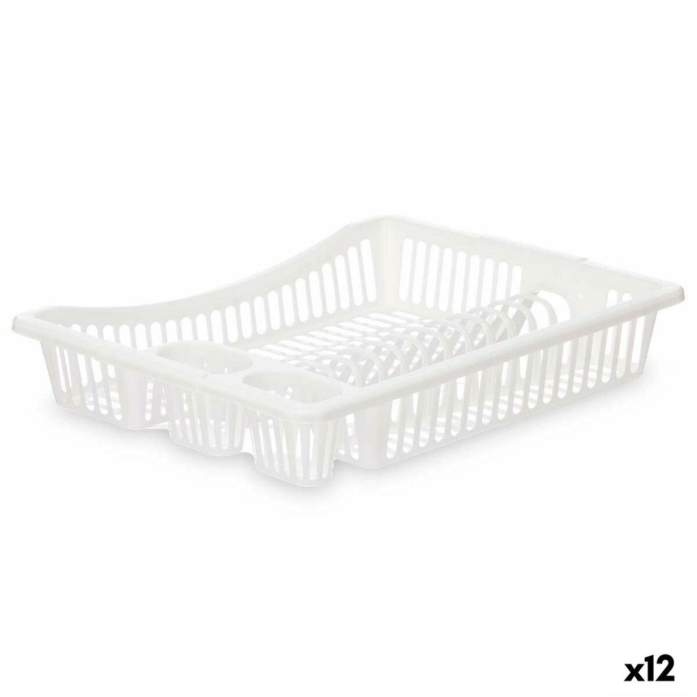 Scolapiatti da Lavandino Kinvara Bianco 45,5 x 8 x 36,5 cm (12 Unità)