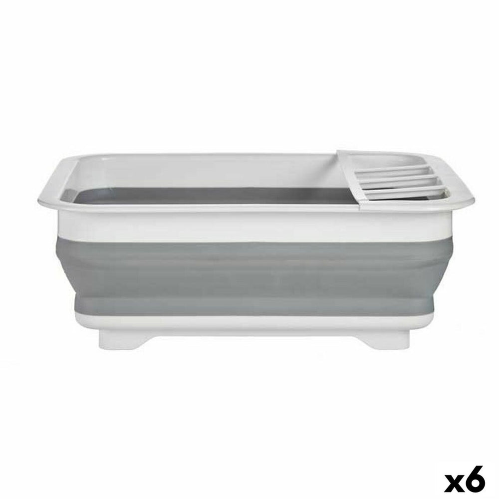 Scolapasta da Cucina Pieghevole Kinvara Bianco Grigio polipropilene TPR 37,9 x 29,3 x 12 cm 38 x 5,4 x 29 cm 29,3 x 5,4 x 37,9 c