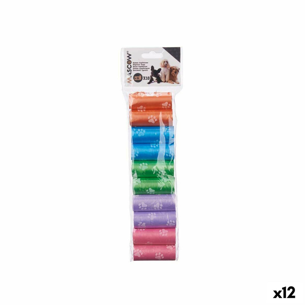 Set of Bags Mascow Green Pink Violet 9 x 30 x 2,5 cm Pets (12 Units)