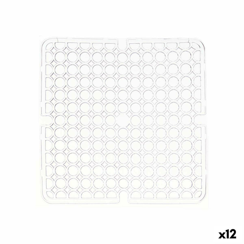 Tappetino Antiscivolo Kinvara Trasparente Plastica 28 x 0,1 x 28 cm 28,5 x 0,1 x 28 cm Lavello (12 Unità)