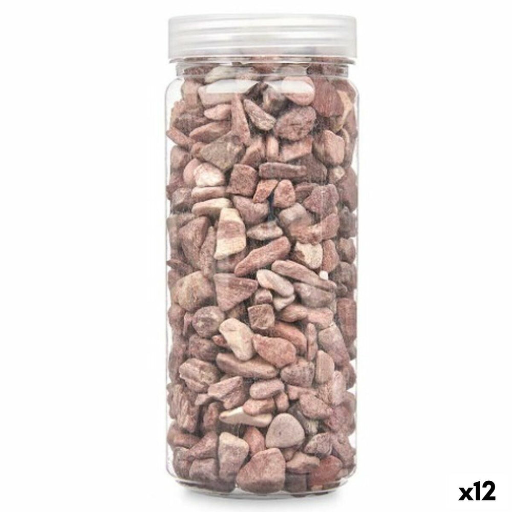 Pietre Decorative Gift Decor Rosso 10 - 20 mm 700 g 6,2 x 15,3 x 6,2 cm 6,5 x 15,8 x 6,5 cm (12 Unità)