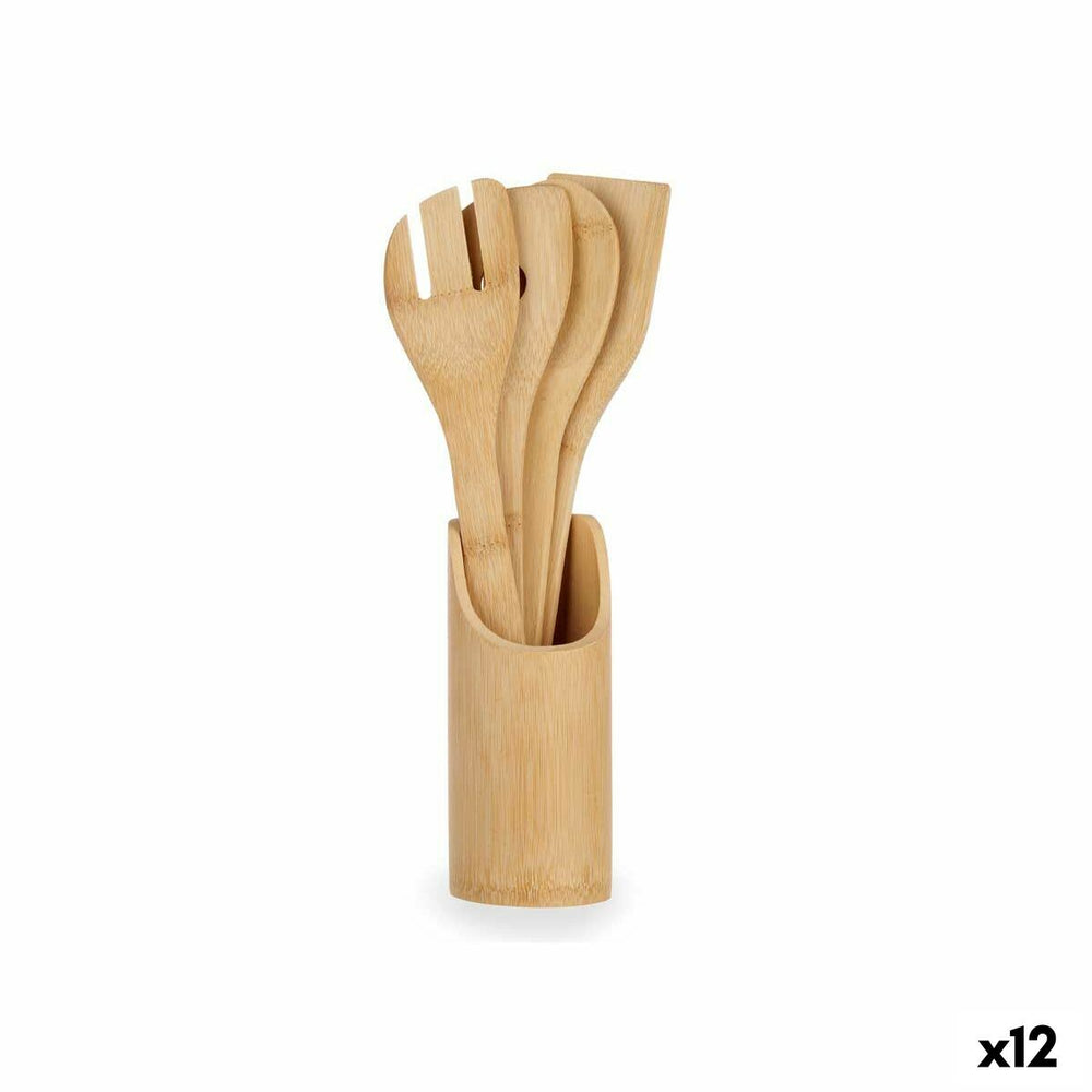 Set di Utensili da Cucina Kinvara Bambù 8 x 32 x 8 cm (12 Unità)
