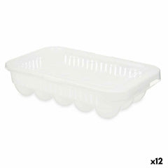 Egg cup Kinvara White Transparent Plastic 17,5 x 7 x 28,5 cm (12 Units)