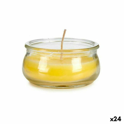 Candela Ibergarden HL-G60CIT HL-G60CIT Giallo Vetro Cera 7,7 x 4 x 7,7 cm (24 Unità)