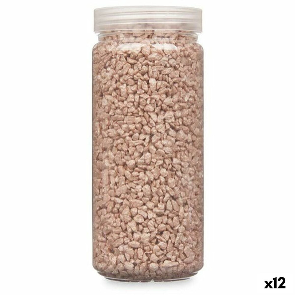 Decorative Stones Gift Decor 2341DC-Z12 2341DC-Z12 Brown 2 - 5 mm 700 g 6,5 x 15,5 x 6,5 cm 6,2 x 15,3 x 6,2 cm (12 Units)