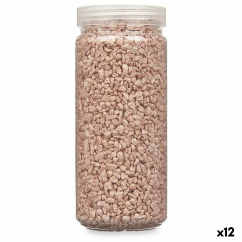 Decorative Stones Gift Decor 2341DC-Z12 2341DC-Z12 Brown 2 - 5 mm 700 g 6,5 x 15,5 x 6,5 cm 6,2 x 15,3 x 6,2 cm (12 Units)