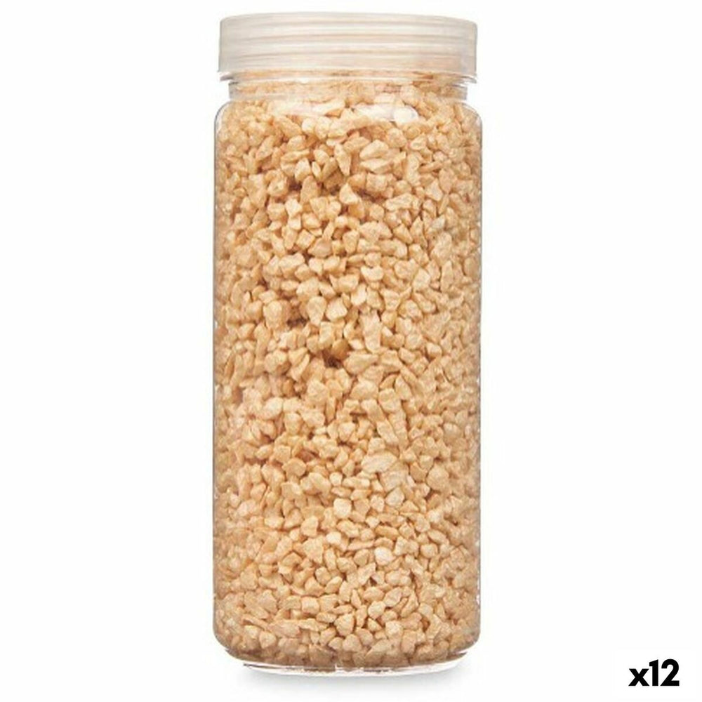 Decorative Stones Gift Decor 2341DC-Z4 2341DC-Z4 Mustard 2 - 5 mm 700 g 6,5 x 15,5 x 6,5 cm 6,2 x 15,3 x 6,2 cm (12 Units)