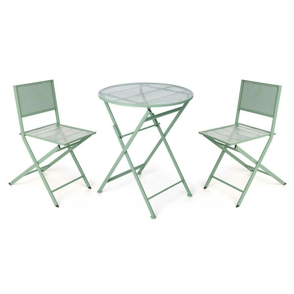 Tavolo con 2 sedie Ibergarden Verde 0,96 x 60 x 22,5 cm