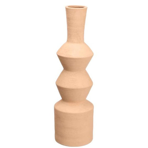 Jarrón Gift Decor 20028-CLS Marrón Cerámica Geométrico 15 x 60 x 15 cm