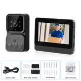 Videocitofono wireless Podofo con schermo IPS HD da 4,3'', interfono intelligente 2.4G, senza Wi-Fi