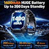 Smartwatch 2026 con batteria ultra grande da 1400 mAh