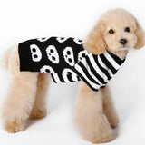 Maglione per Cani a Righe con Teschio PETFRDGLOBAL