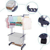 Stendibiancheria Extra Large a 4 Livelli con Ruote