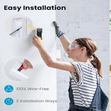 ieGeek Videocitofono wireless con suoneria, videocamera per campanello HD 2K