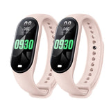 Smartwatch M9 per uomo e donna, braccialetto fitness, fascia sportiva, monitoraggio della frequenza cardiaca e della pressione sanguigna, impermeabile, multifunzione.
