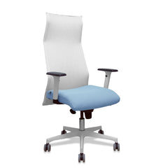 Sedia da Ufficio Piqueras y Crespo 54BR65G Bianco Blu cielo