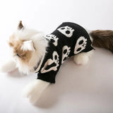 Maglione per Cani a Righe con Teschio PETFRDGLOBAL
