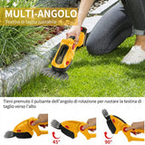 HGTUGO Tagliasiepi e Tagliaerba 2 in 1 a Batteria
