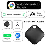 1/2 Confezione di localizzatori Android Applicabile all'app Google Find Hub.  Localizzatore vocale - anti-tracciamento Smart Tag