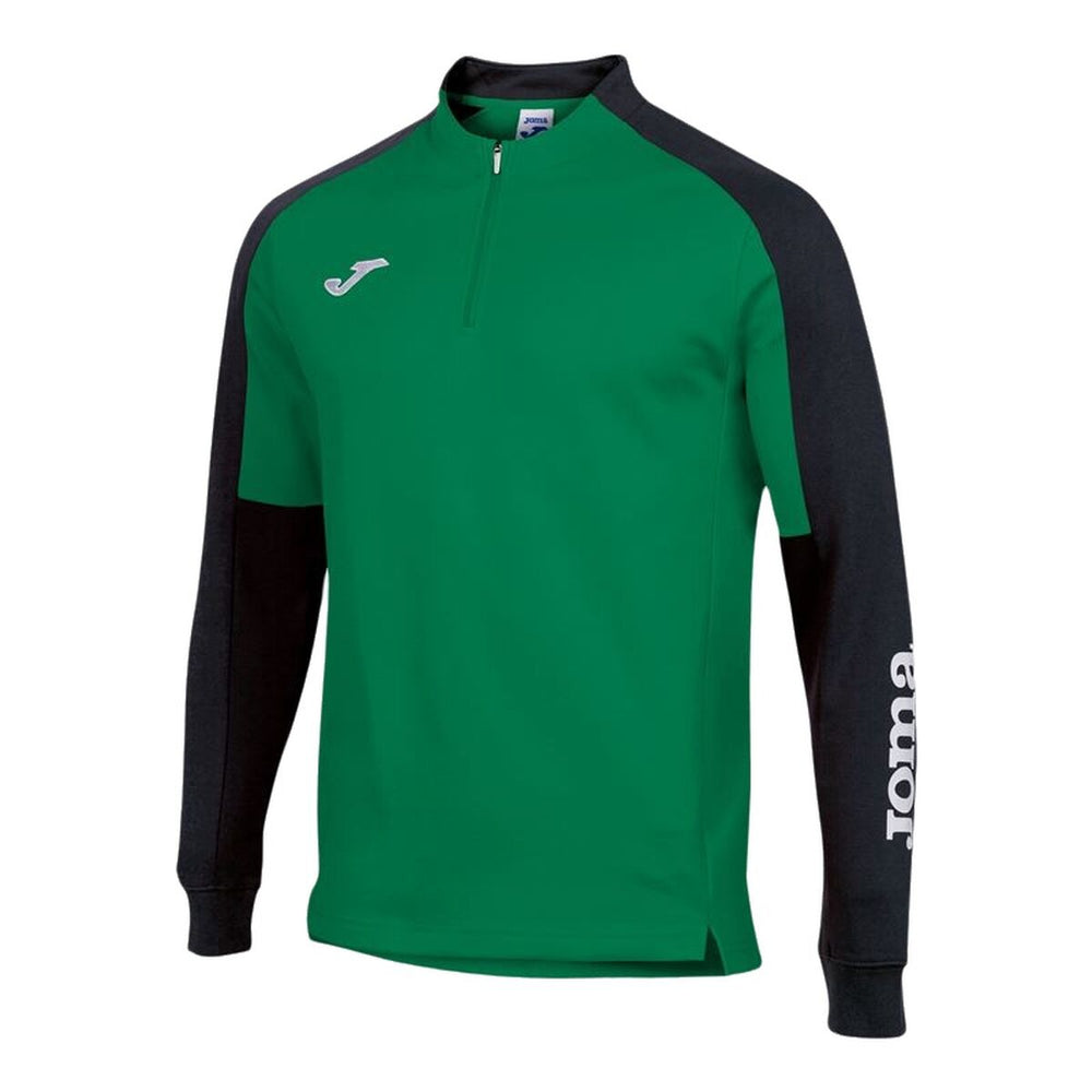 Felpa senza Cappuccio Bambino Joma Sport Championship Nero Verde 11-12 anni