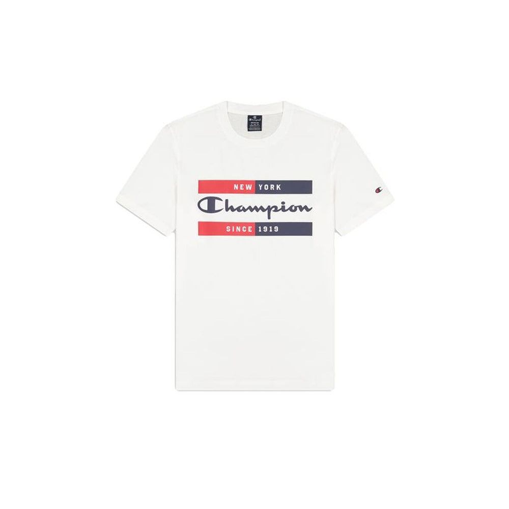 Men’s Short Sleeve T-Shirt Champion 218559-WW001 White