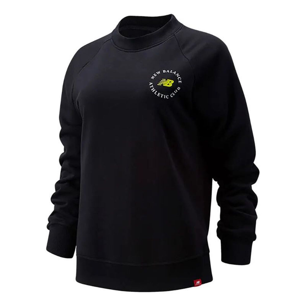 Maglia a Maniche Lunghe Uomo New Balance Essentials Athletic Club Crew Nero