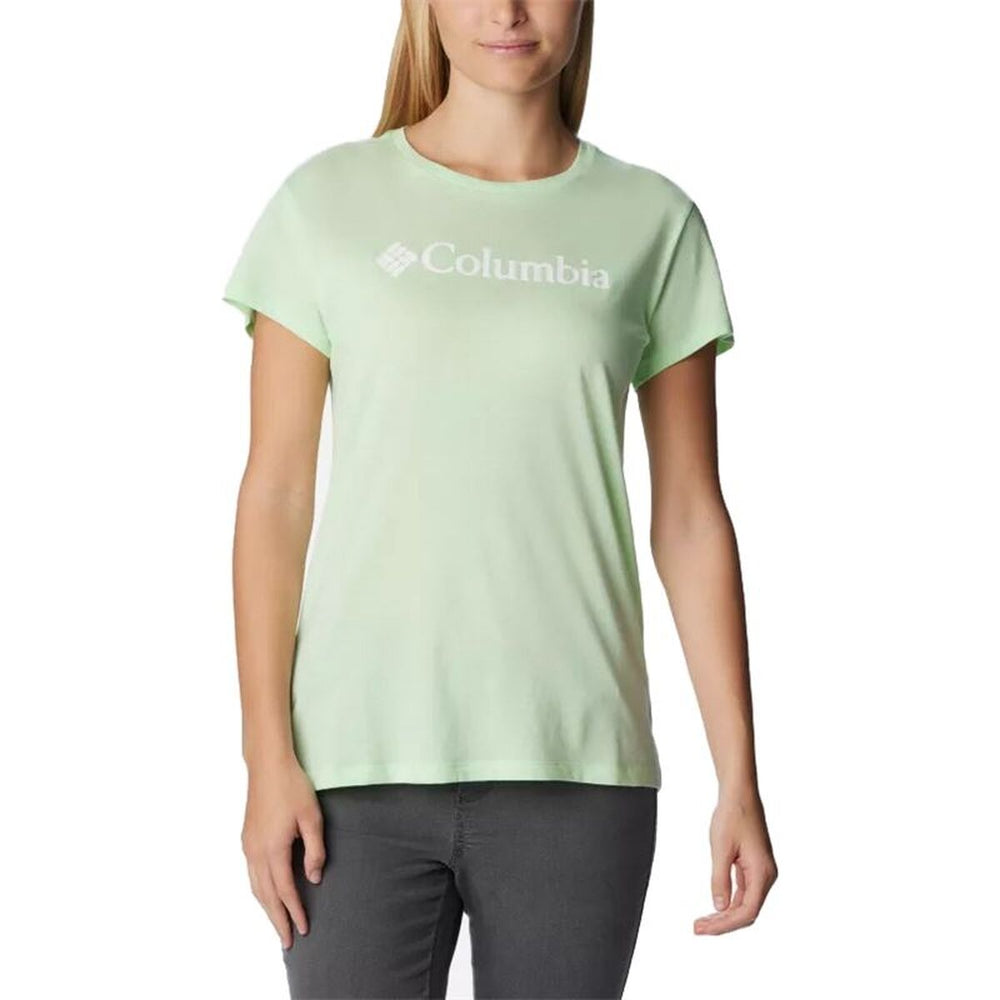 Maglia a Maniche Corte Donna Columbia 1992134372 Verde Chiaro