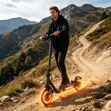 Monopattino elettrico per adulti da 350 W, pneumatici antiforatura da 10” con doppie sospensioni