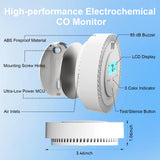 8 rilevatori di monossido di carbonio con display LCD, alimentati a batteria, rilevamento di precisione CO per casa, cucina, stufe a carbone, bagno.