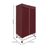Asciugatrice Pieghevole Portatile 1500W Bordeaux