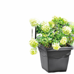 Vaso Deroma Quadrato Antracite Iniettato Ø 38 cm