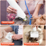 Kit aspirapolvere 8 in 1 per la toelettatura di animali domestici,