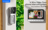 Videocitofono TMEZON a 4 fili, interfono con campanello, citofono con telecamera, display a colori da 7"