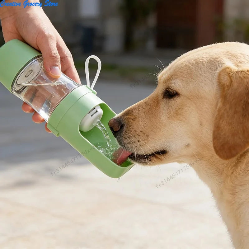 Borraccia da viaggio per cani 2 in 1, a prova di perdite