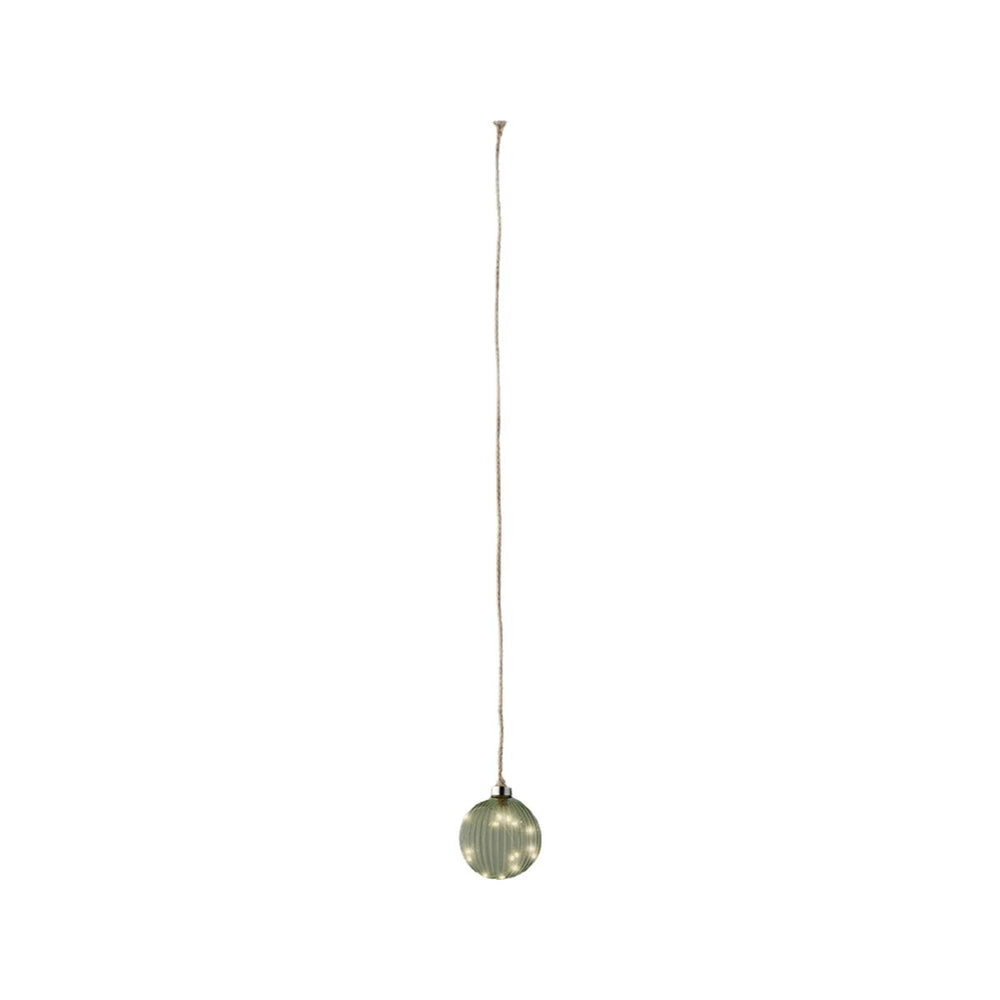 Palla di Natale Lumineo Juta Cristallo Riattaccare MicroLED
