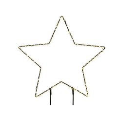 Decorazione luminosa Lumineo PVC Stella di Natale 38 cm Paletto MicroLED