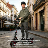 Monopattino elettrico per adulti da 350 W, pneumatici antiforatura da 10” con doppie sospensioni