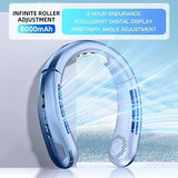 Ventilatore elettrico da collo portatile senza pale da 8000 mAh,