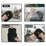 Guanto per la rimozione dei peli di animali domestici 23x16 cm, spazzola riutilizzabile per cani e gatti,
