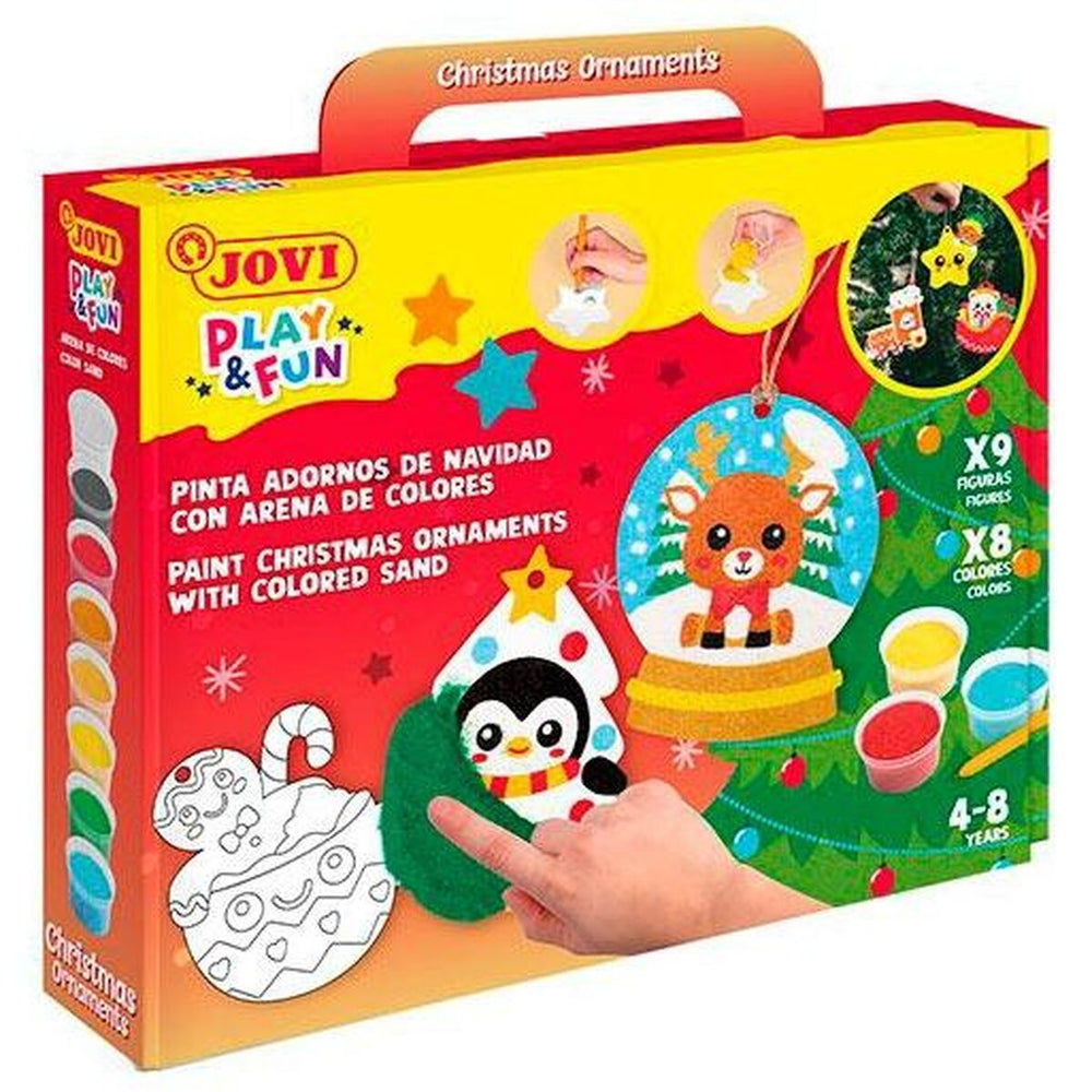 Sabbia Magica Jovi PLAY&FUN Christmas Ornaments (3 Unità)
