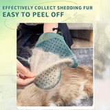 Guanti in silicone 2 in 1 per la rimozione del pelo  e massaggiante degli animali domestici,