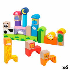 Set di Costruzioni Woomax animali 32 Pezzi (6 Unità)