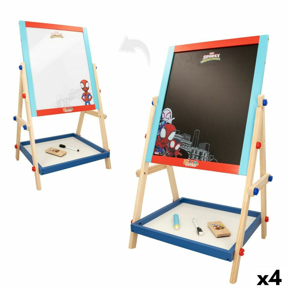 Lavagna 2 in 1 Spidey 5 Pezzi 4 Unità 40 x 64,5 x 31,5 cm
