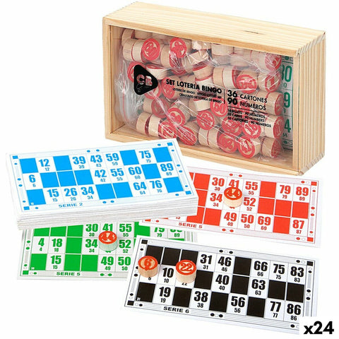 Bingo CB Games Legno Carta Plastica (24 Unità)