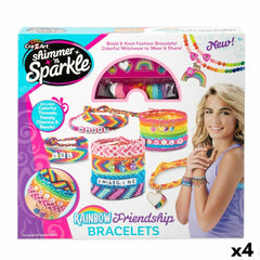 Kit per Creare Braccialetti Cra-Z-Art Friendship Plastica 15 x 23 x 0,1 cm (4 Unità)