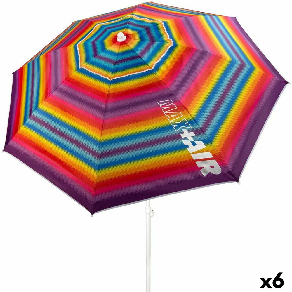Ombrellone Aktive Multicolore 200 x 200 x 200 cm (6 Unità)