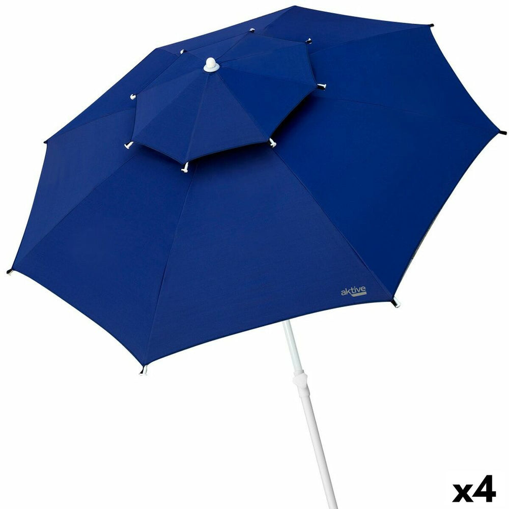 Ombrellone Aktive Azzurro 280 x 260 x 280 cm 280 x 240 x 280 cm (4 Unità)